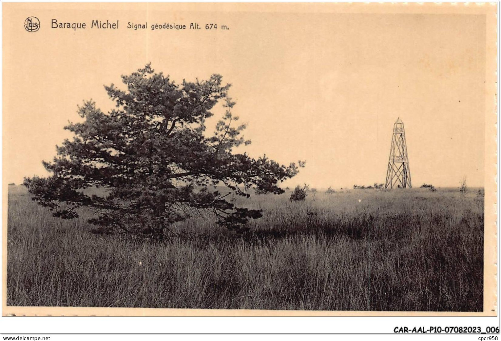 CAR-AALP10-BELGIQUE-0843 - Baraque Michel-Signal Geodésique Alt 674m - Jalhay