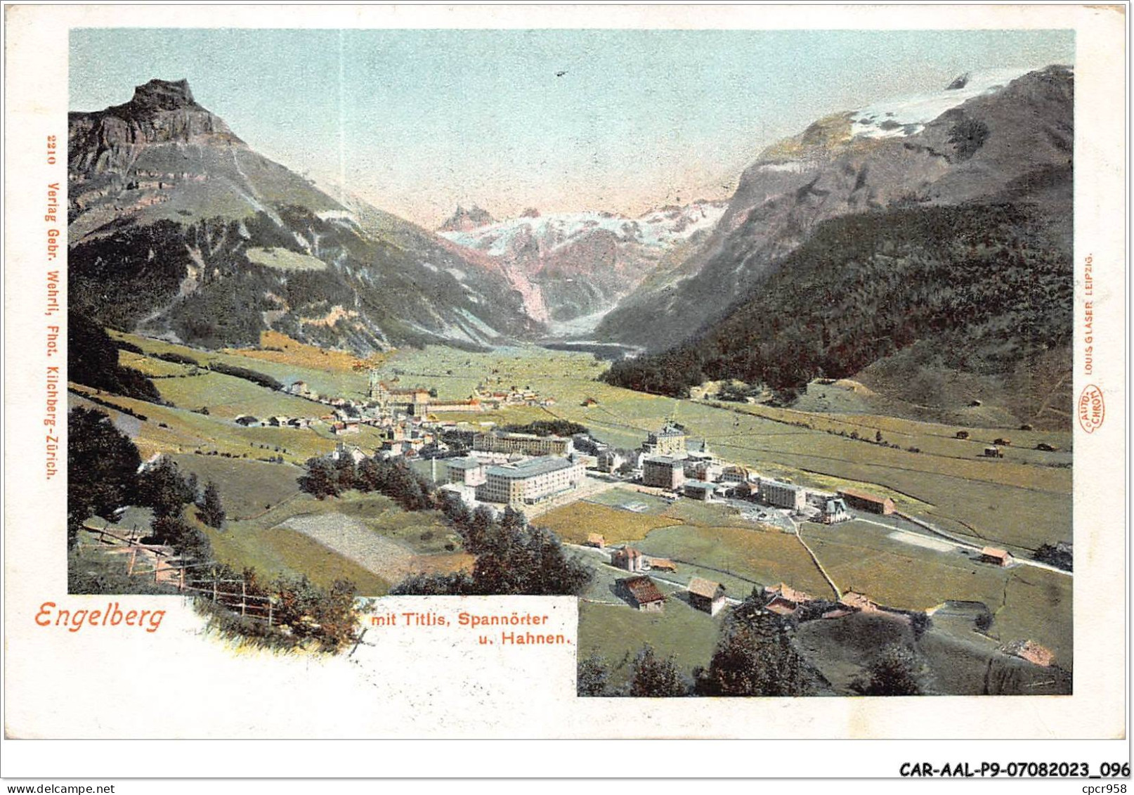 CAR-AALP9-SUISSE-0796 - Engelberg Mit Titlis Spannorter U Hahnen - Autres & Non Classés