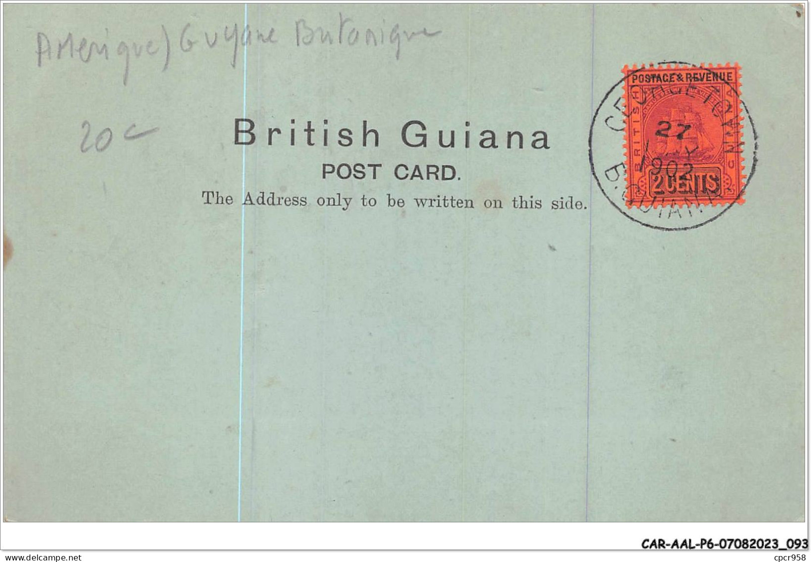 CAR-AALP6-GUYANE BRITANIQUE-0525 - Indian's Rest House Baramanie Waini River British Guiana South-Ameriha - Guyana (voorheen Brits Guyana)