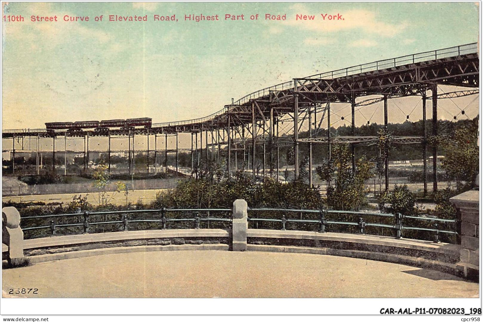 CAR-AALP11-ETAT UNI-1050 - 110th Street Curve Of Elevated Road ,Highast Part Of Road New York  - Altri & Non Classificati