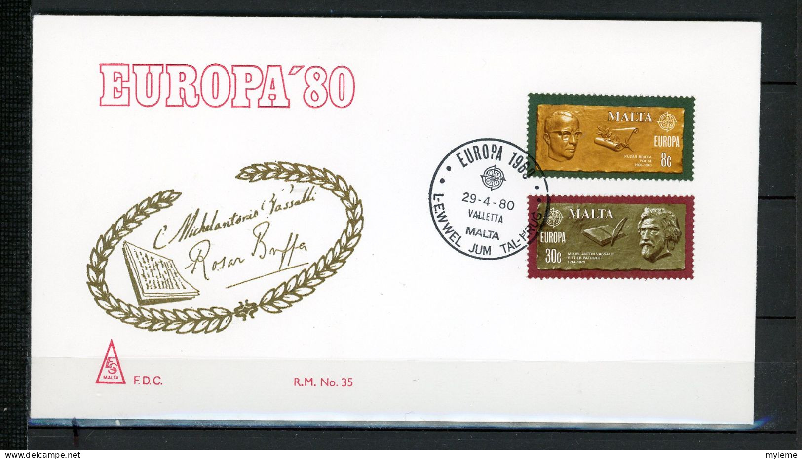 AC15-5 Malte FDC 1er Jour N° 603 + 604   A Saisir !!! - Malta