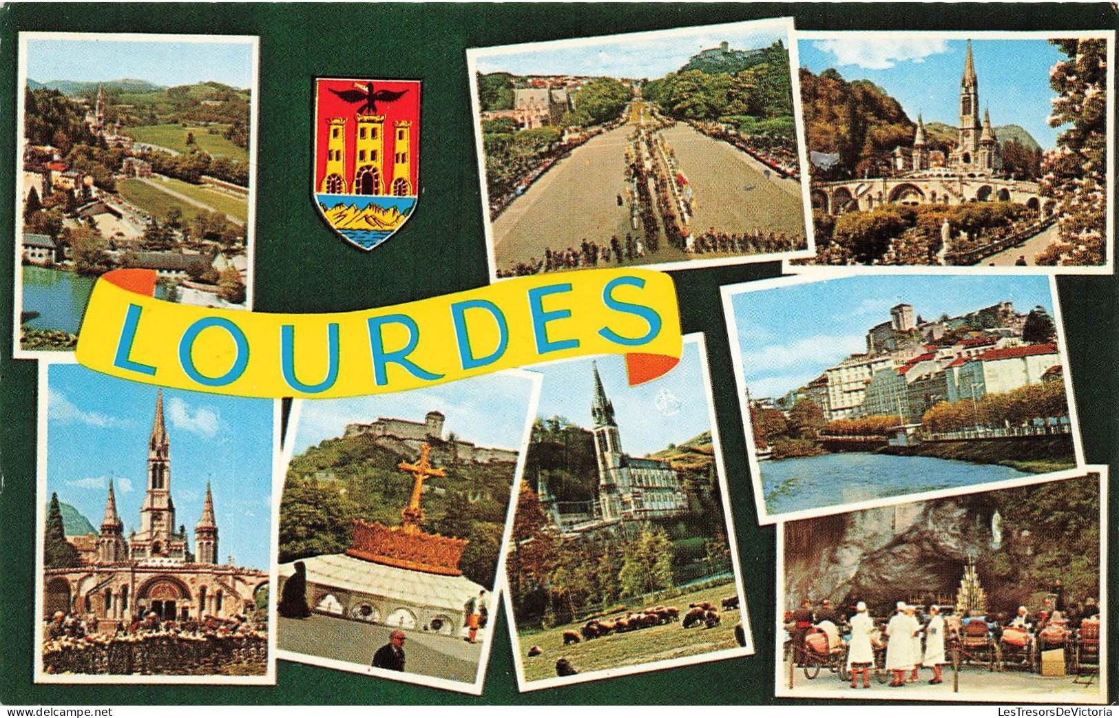 FRANCE - Lourdes - Multi-vues De Différents Endroits à Lourdes - Monuments - édifices - Animé - Carte Postale Ancienne - Lourdes