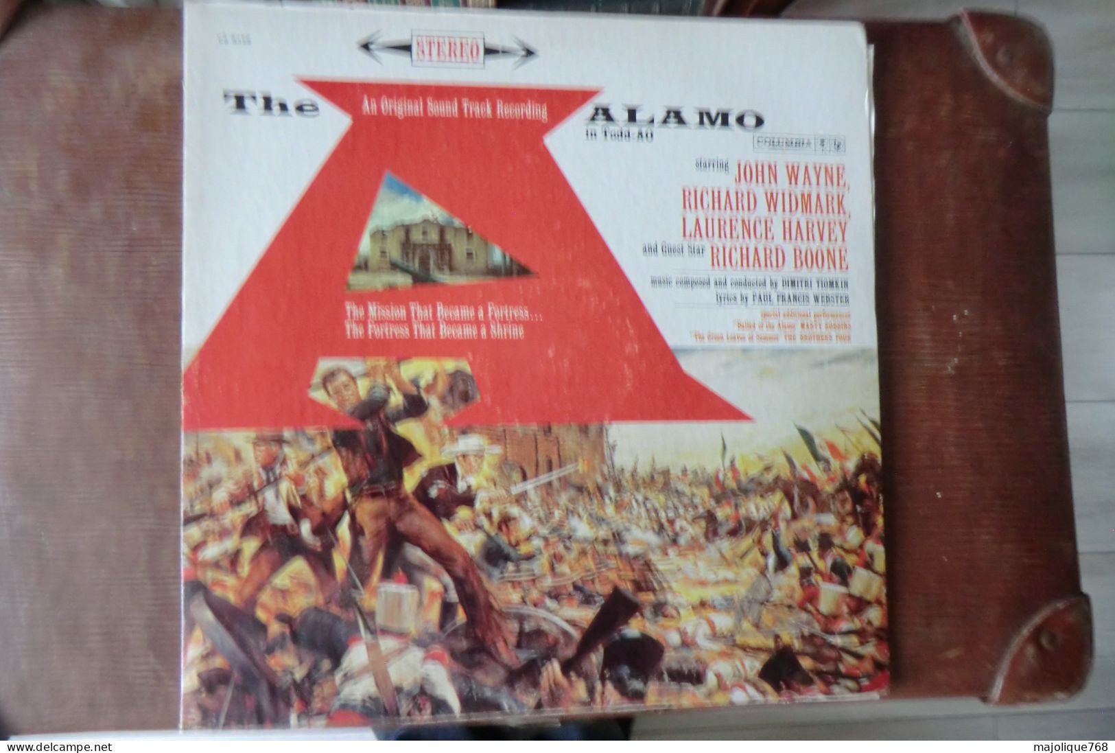 Disque - Dimitri Tiomkin - The Alamo (in Todd-ao) - Columbia CS 8358  - US 1960 - Musique De Films