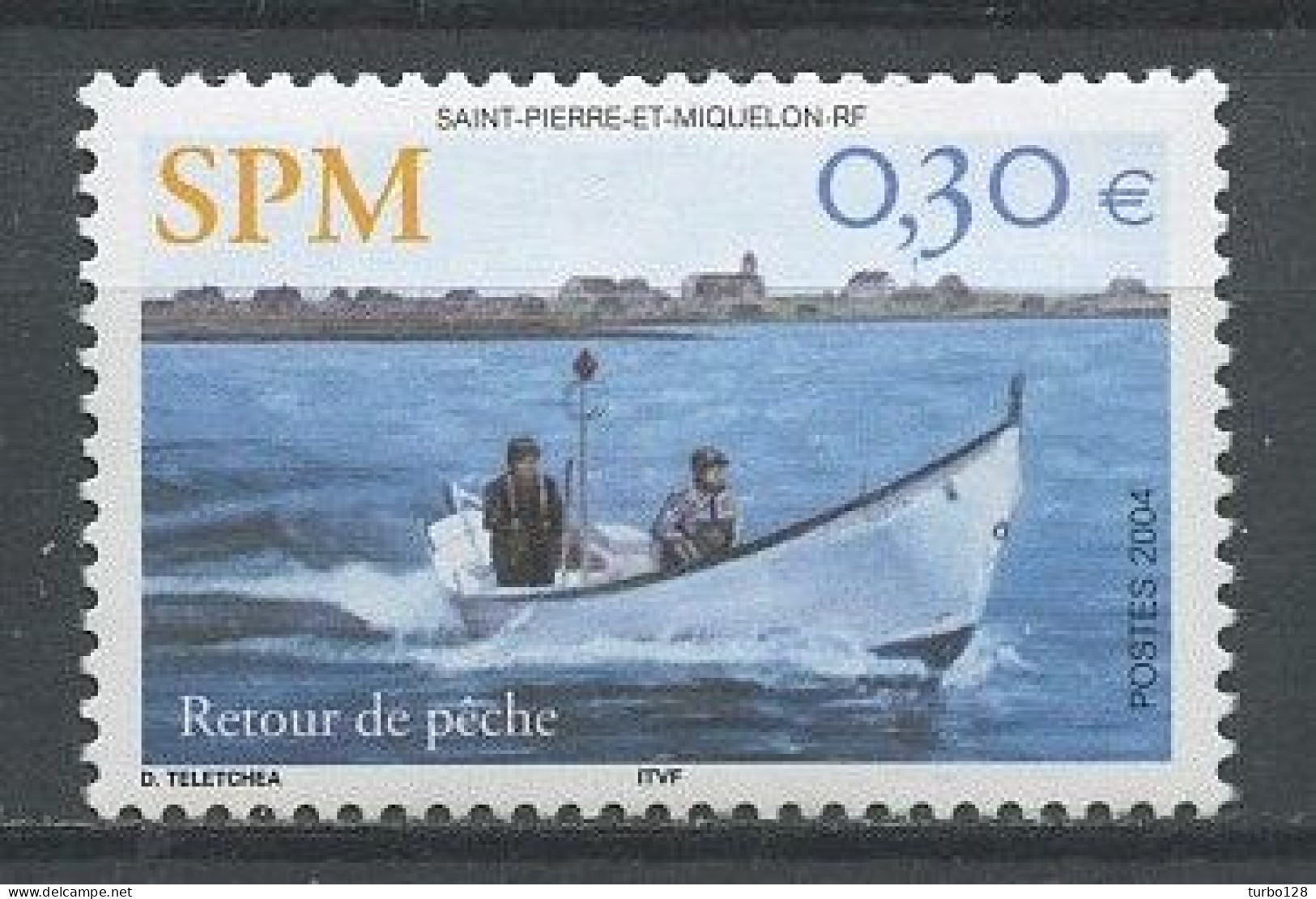 SPM MIQUELON 2004 N° 815 ** Neuf MNH Superbe Bateaux Barque  Boats Ships Pêche Fishing Pêcheurs - Ongebruikt