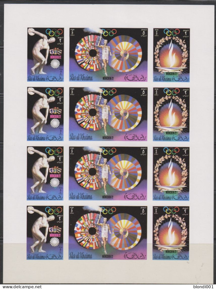 Olympics 1972 - History - RAK - Sheet Imperf. MNH - Verano 1972: Munich