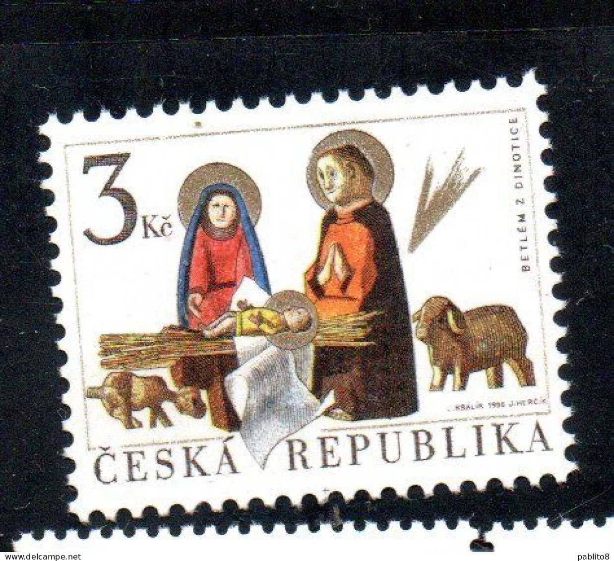 CZECH REPUBLIC CECA REPUBBLICA CZECHOSLOVAKIA 1993 CHRISTMAS NATALE NOEL WEIHNACHTEN NAVIDAD 3k MNH - Unused Stamps