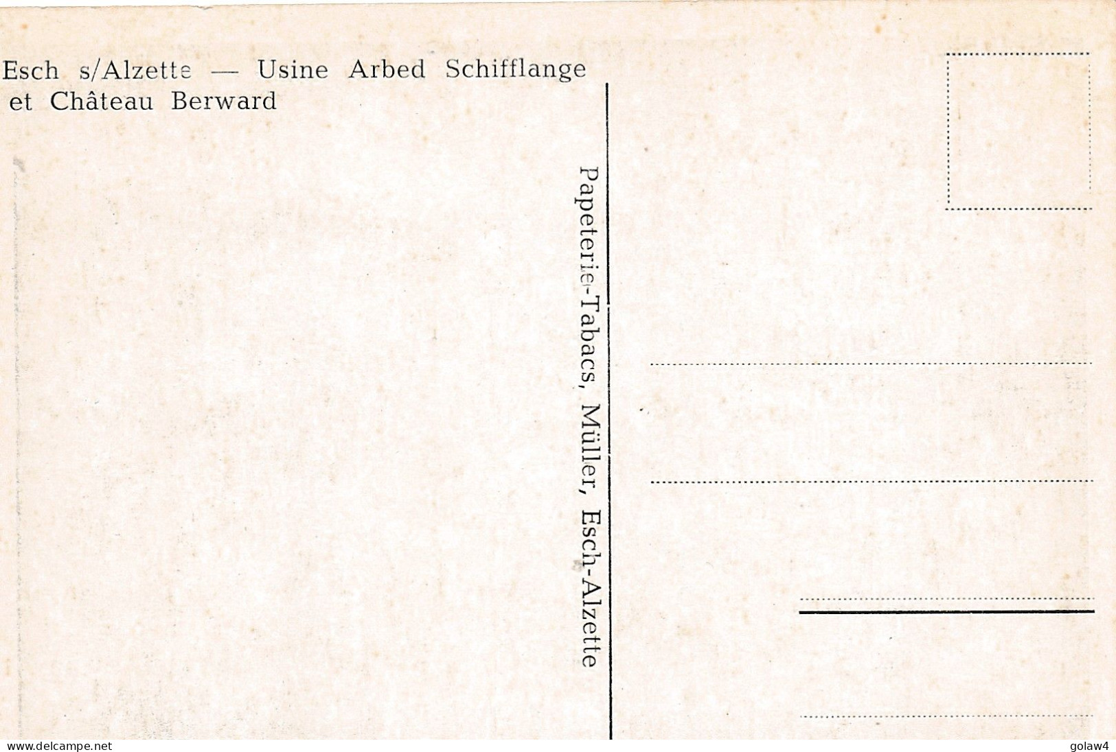 36610# ESCH SUR ALZETTE USINE ARBED SCHIFFLANGE ET CHÂTEAU BERWARD HAUTS FOURNEAUX EDITION MÜLLER SIDERURGIE LUXEMBOURG - Esch-sur-Alzette