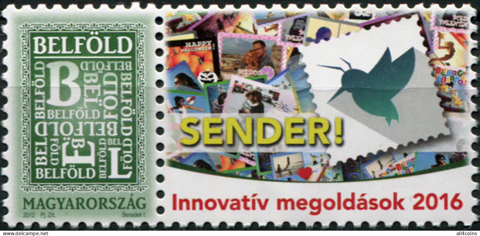 Hungary 2016. Innovative Solutions - Sender! (MNH OG) Block - Unused Stamps