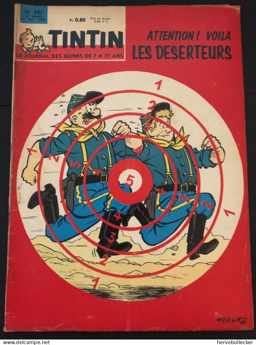 TINTIN Le Journal Des Jeunes N° 747 - 1962 - Tintin