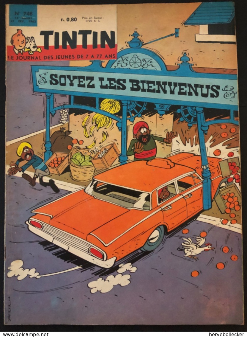 TINTIN Le Journal Des Jeunes N° 748 - 1962 - Tintin