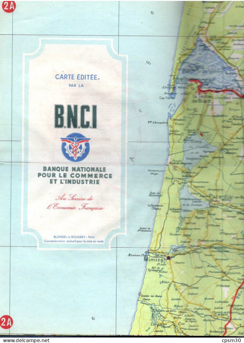 Carte Géographique Par La B.N.C.I. édition Blondel La Rougerie, Royan, Courpière/Issoire, Pau/Pampelune, Perpignan, N° 3 - Roadmaps