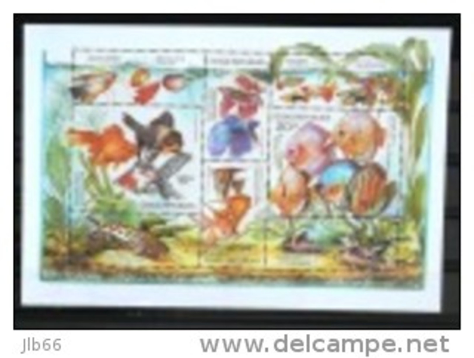 2003 Faune Poissons D' Aquarium YT BF 17 Mi B. 19 - Blokken & Velletjes