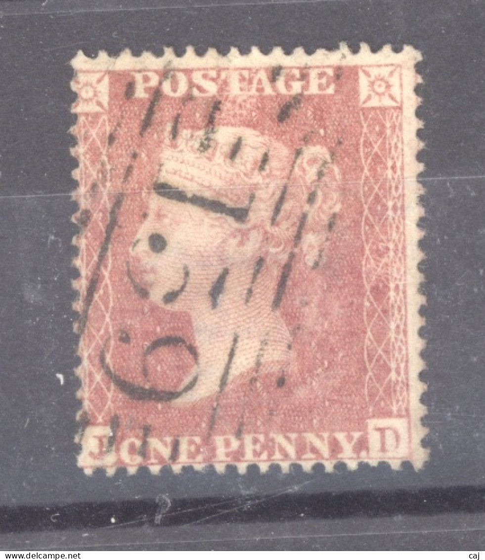 Grande Bretagne  :  Yv  12  (o)  JD  , Dentelé 16 - Used Stamps