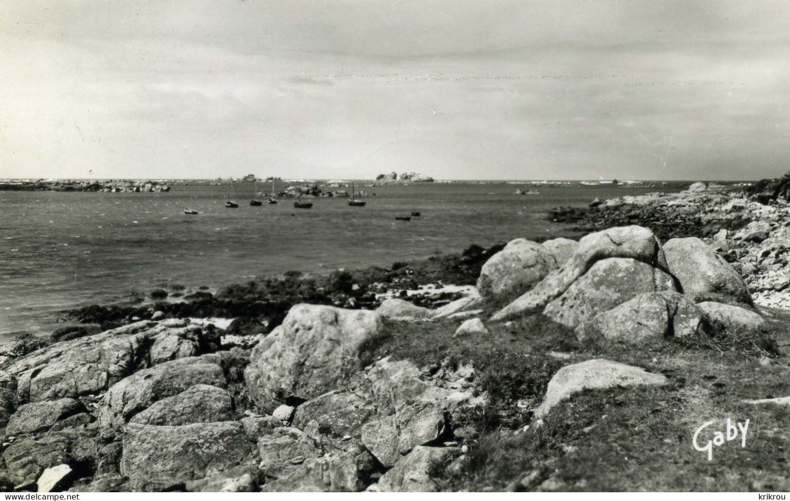 CPSM   LILIA-PLOUGUERNEAU -  Les Rochers Du Castelloc'h. - Plouguerneau