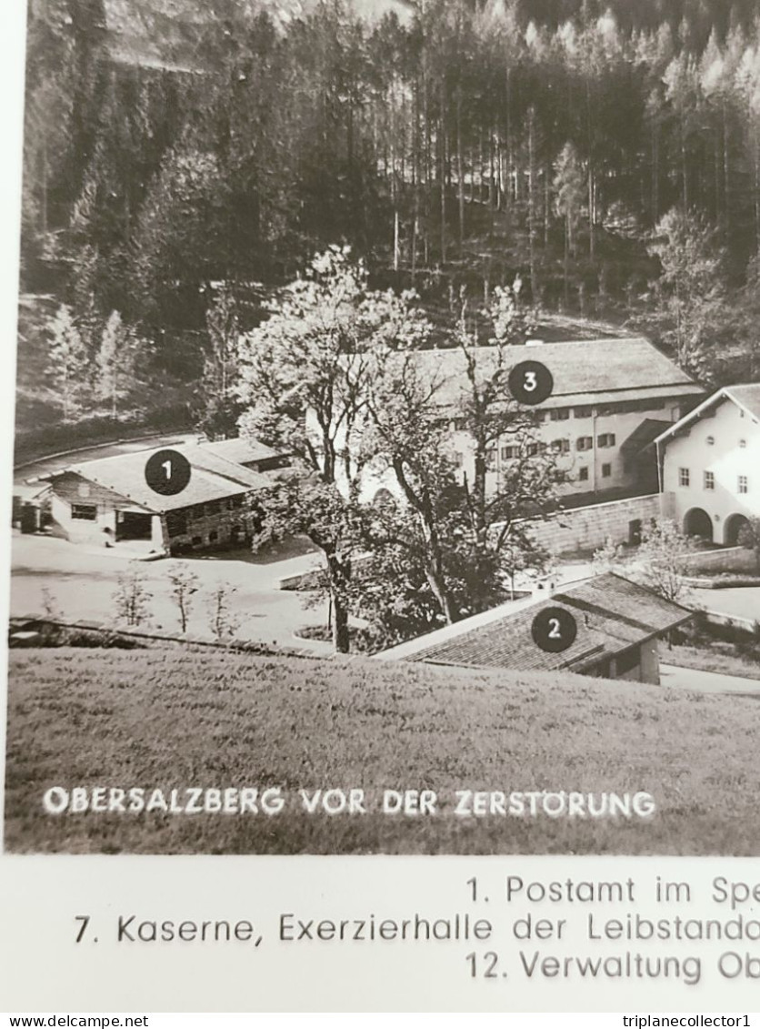 Grote Postkaart Foto Obersalzberg Kazernen Berchtesgaden Adolf Hitler Waffen LSSAH - 1939-45