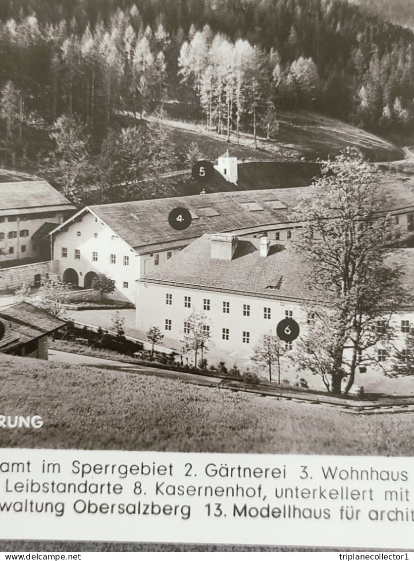 Grote Postkaart Foto Obersalzberg Kazernen Berchtesgaden Adolf Hitler Waffen LSSAH - 1939-45