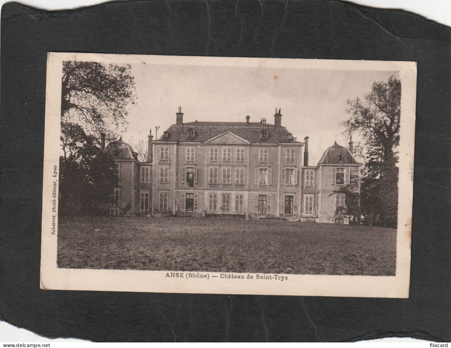 128272       Francia,    Anse,   Chateau  De  Saint-Trys,    VG   1920 - Anse