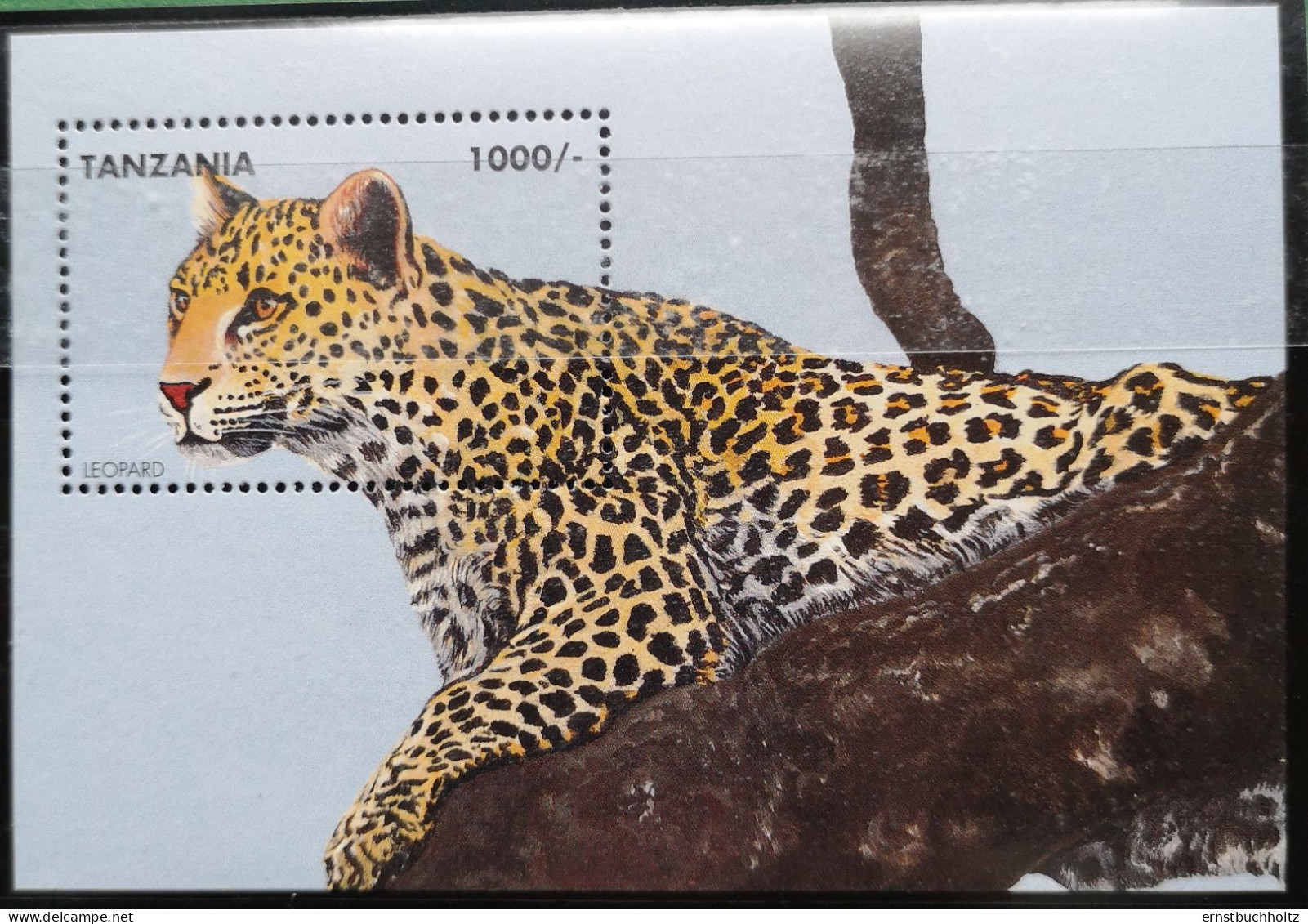 Tansania Tanzania  1995 2 Blöcke Rhinoceros + Leopard Mi B298/299** - Tanzania (1964-...)