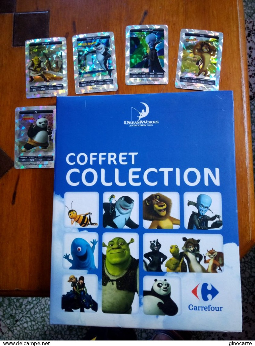 Album Complet Coffret Dreamworks Carrefour 2010 Avec Les 5 Cartes Speciales SP - Altri & Non Classificati