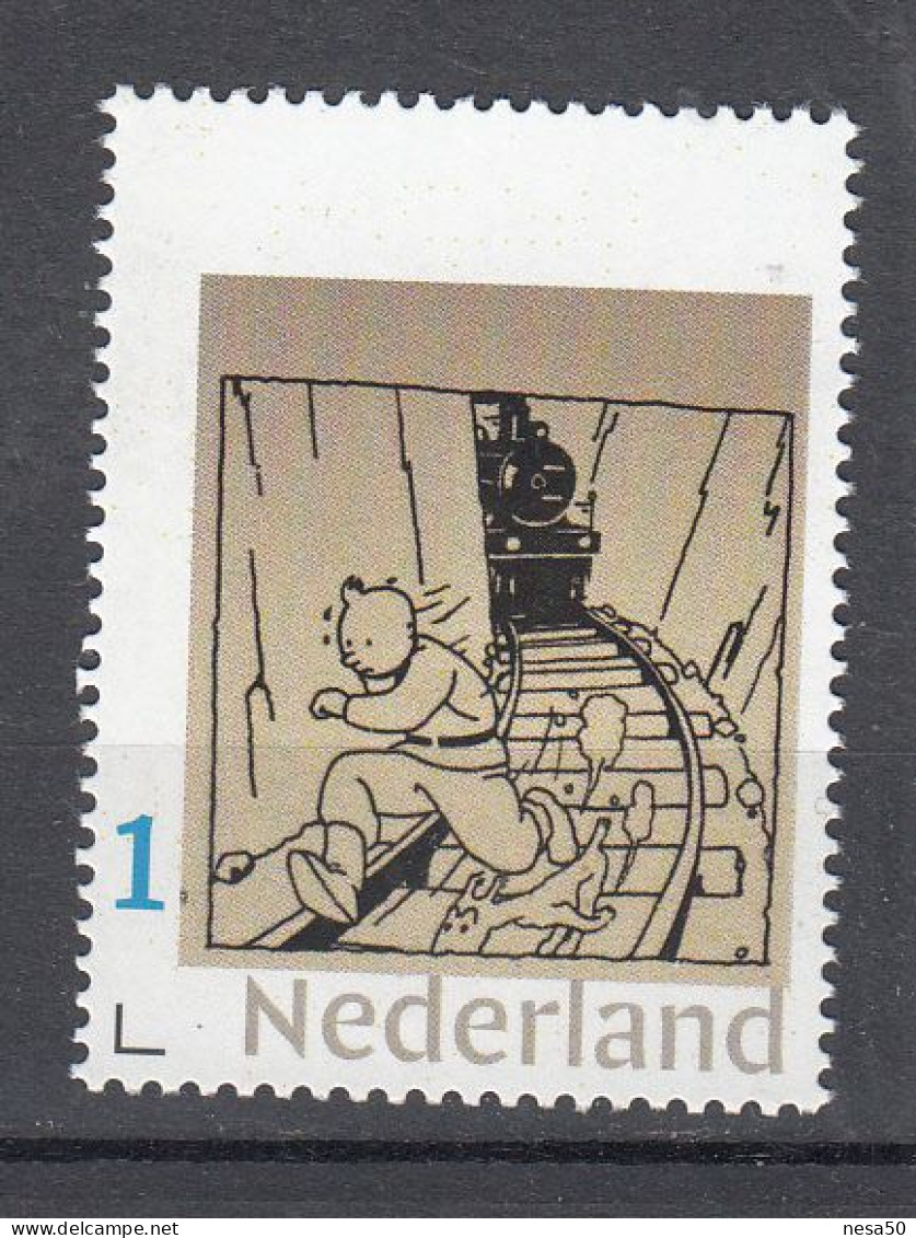 Treinen, Train, Locomotive, Eisenbahn , Nederland Persoonlijke: Trein Kuifje Op De Spoorbaan, Tin-Tin - Unused Stamps