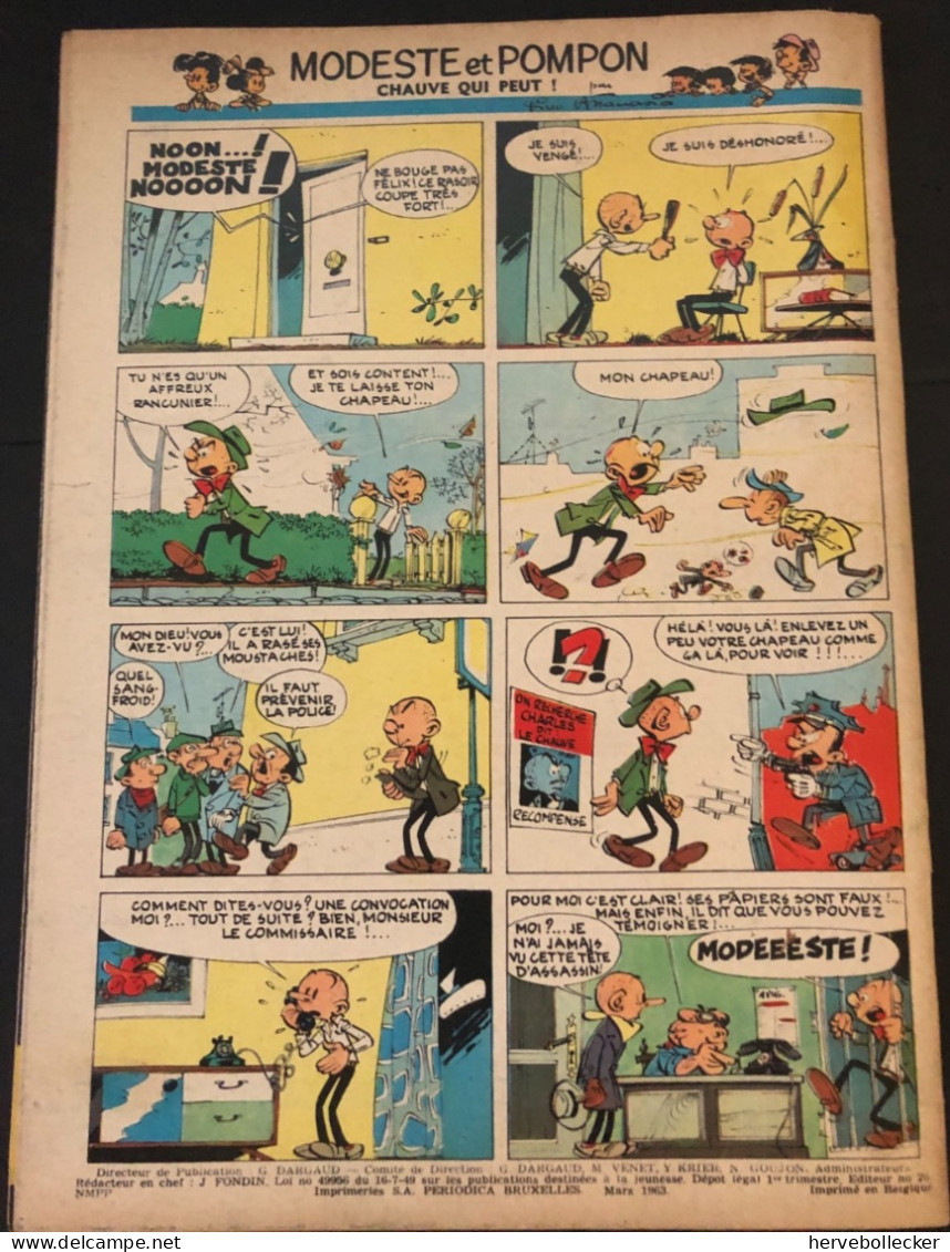 TINTIN Le Journal Des Jeunes N° 752 - 1963 - Tintin