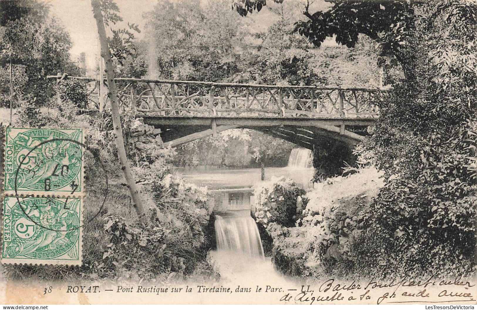 FRANCE - Royat - Pont Rustique Sur La Tiretaine Dans Le Parc - L L - Vue Générale - Carte Postale Ancienne - Royat