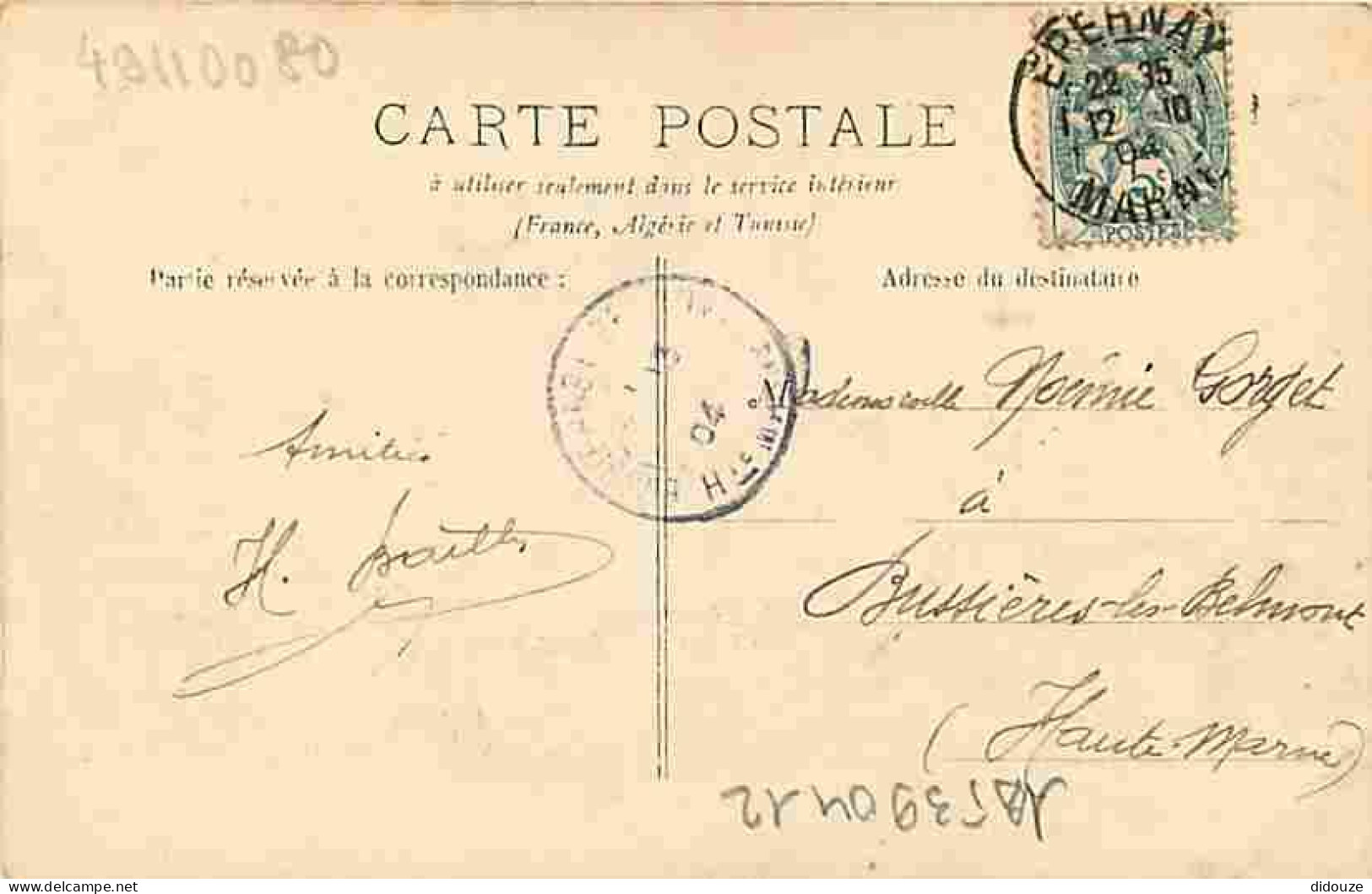 51 - Mareuil Sur Ay - Le Château - Oblitération Ronde De 1904 - CPA - Voir Scans Recto-Verso - Mareuil-sur-Ay