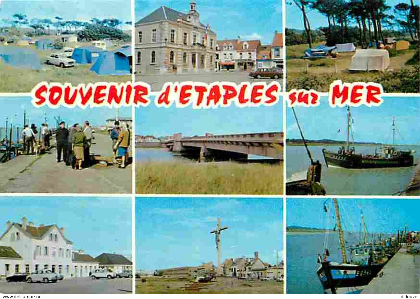 62 - Etaples Sur Mer - Multivues - Automobiles - Bateaux - Camping - Tentes - CPM - Voir Scans Recto-Verso - Etaples