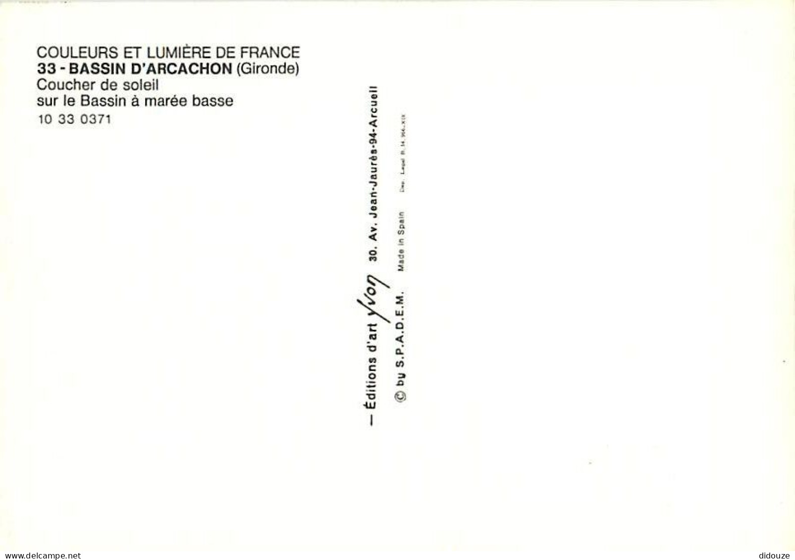 Coucher De Soleil - CPSM Format CPA - Voir Scans Recto-Verso - Tegenlichtkaarten, Hold To Light