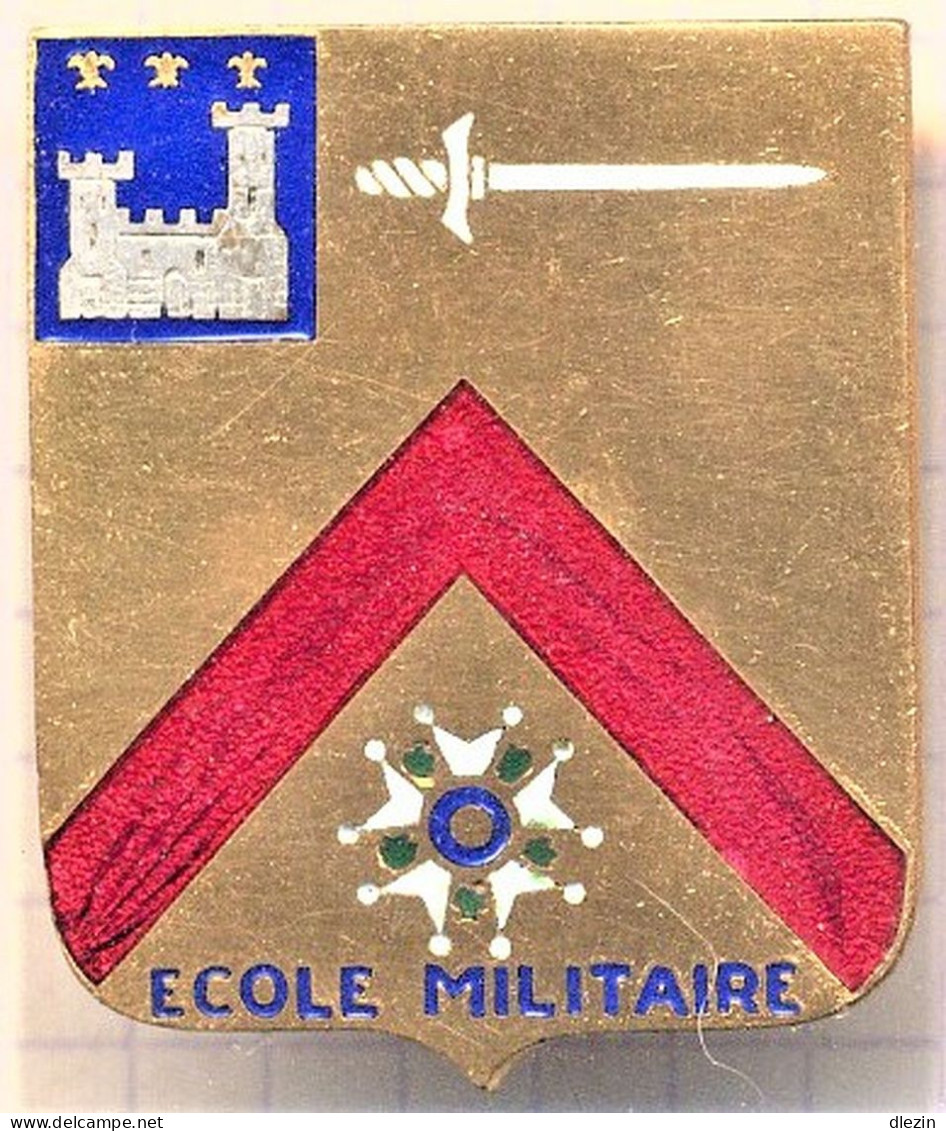 Ecole Militaire De Billom. Arthus Bertrand.Poinçon. Dos Lisse Doré. - Esercito