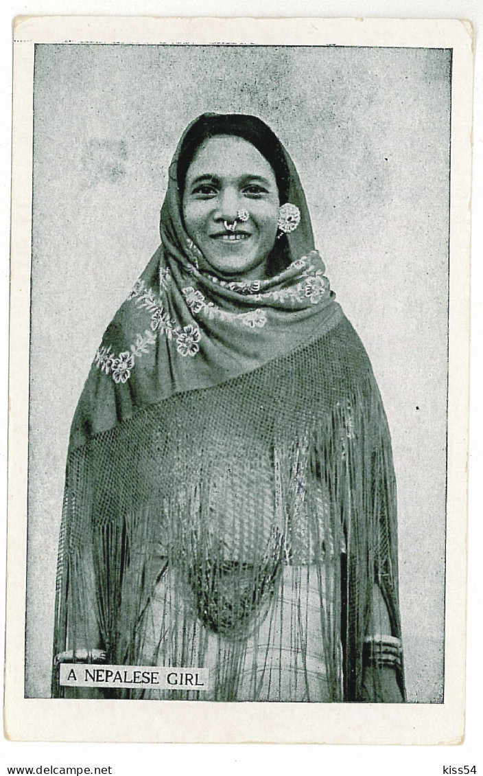 CH 68 - 5996  A NEPALESE GIRL - Old Postcard - Unused - Népal