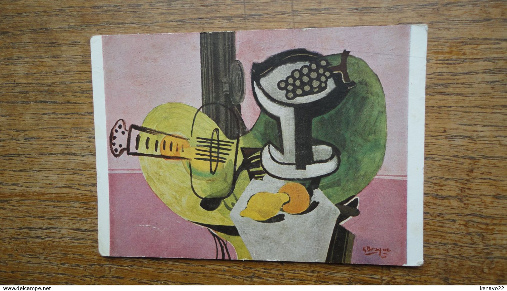 Georges Braque ( 1881 ) Guitare Et Le Compotier - Peintures & Tableaux