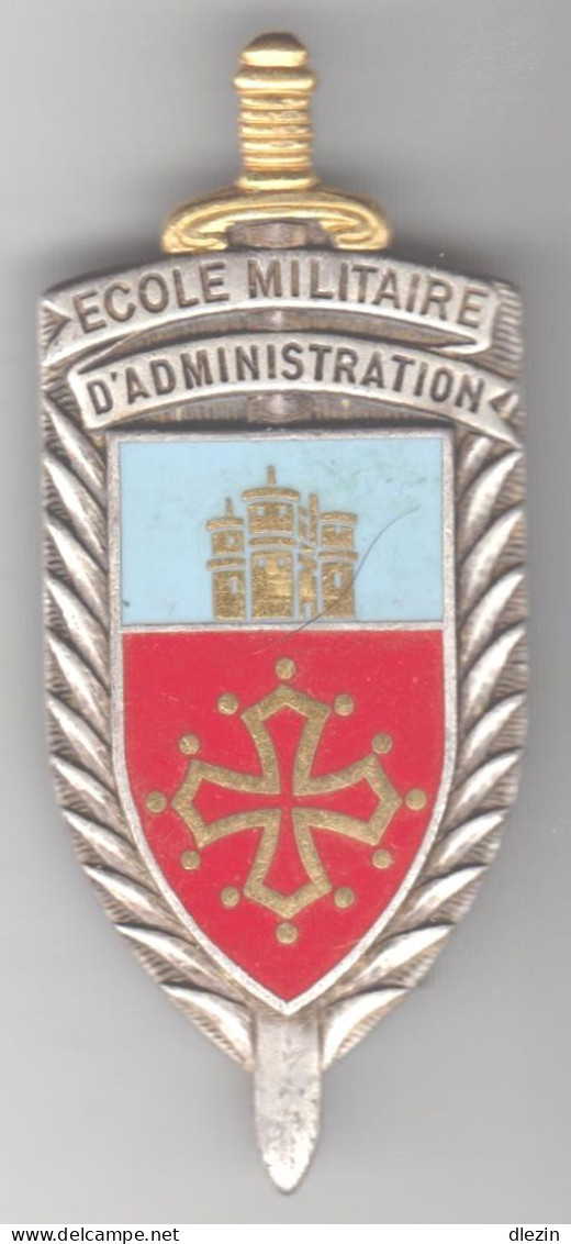 EMA. Ecole Militaire D'Administration. Bleu Clair, Croix Occitane. Montpellier. D.1553. - Esercito