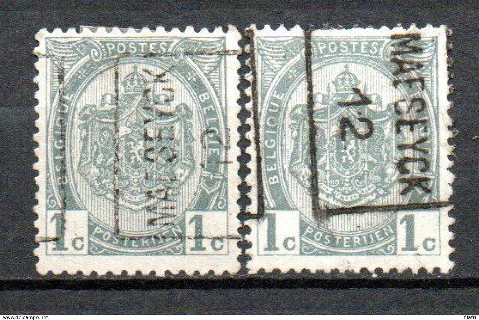 1848 Voorafstempeling Op Nr 81 - MAESEYCK 12 - Positie A & B - Roller Precancels 1910-19