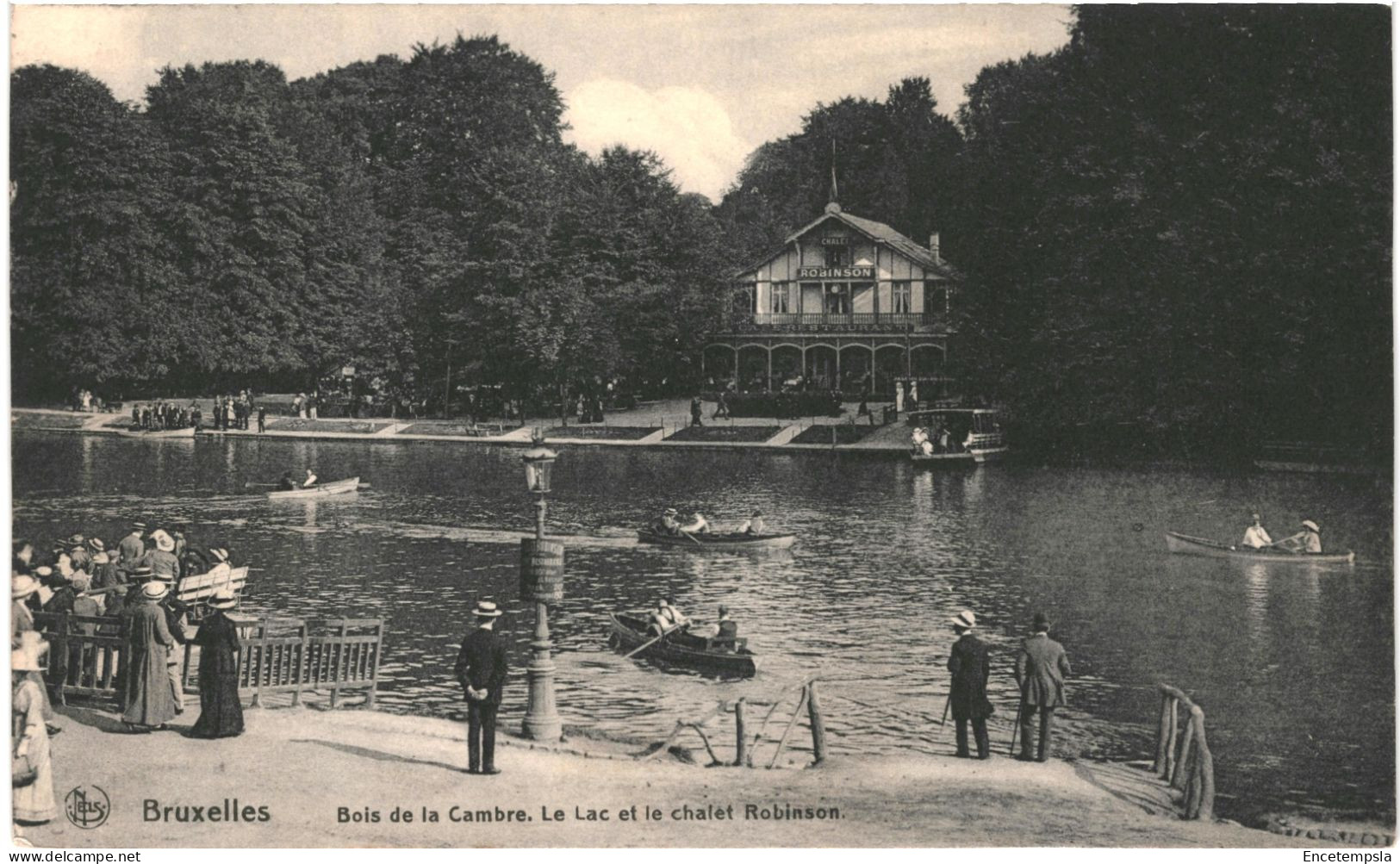 CPA Carte Postale  Belgique Bruxelles Bois De La Cambre Lac Et Chalet Robinson   VM79489 - Bossen, Parken, Tuinen