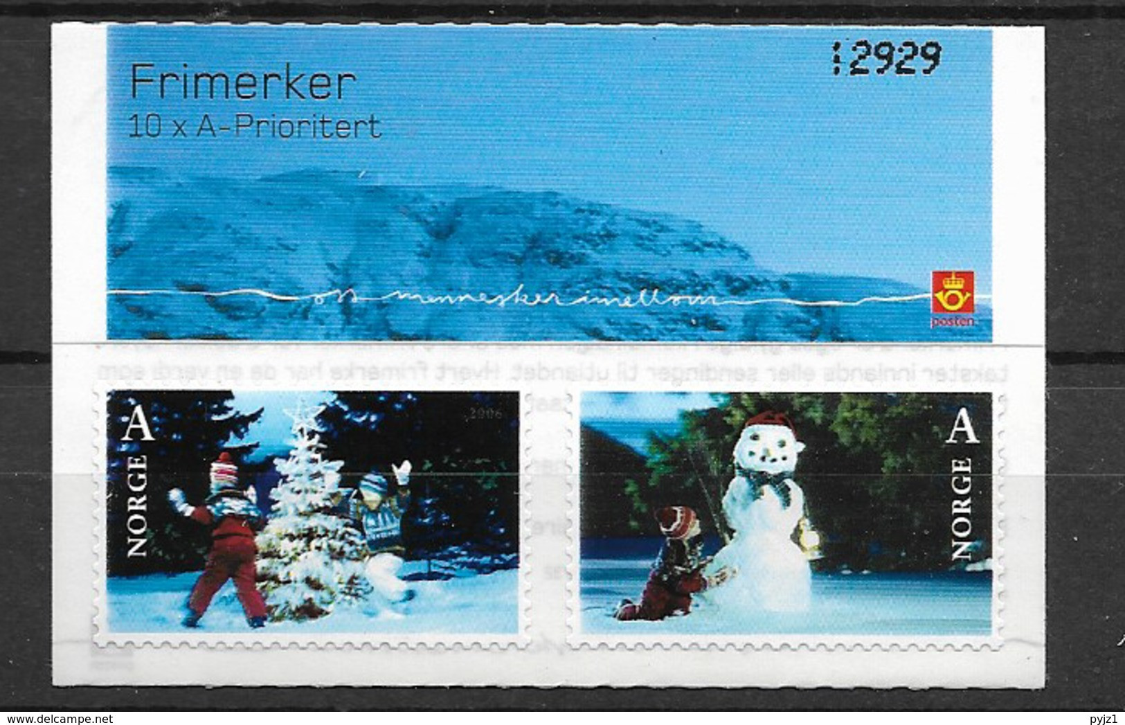 2006  MNH  Norway Booklet With Control Nr,  Postfris** - Markenheftchen