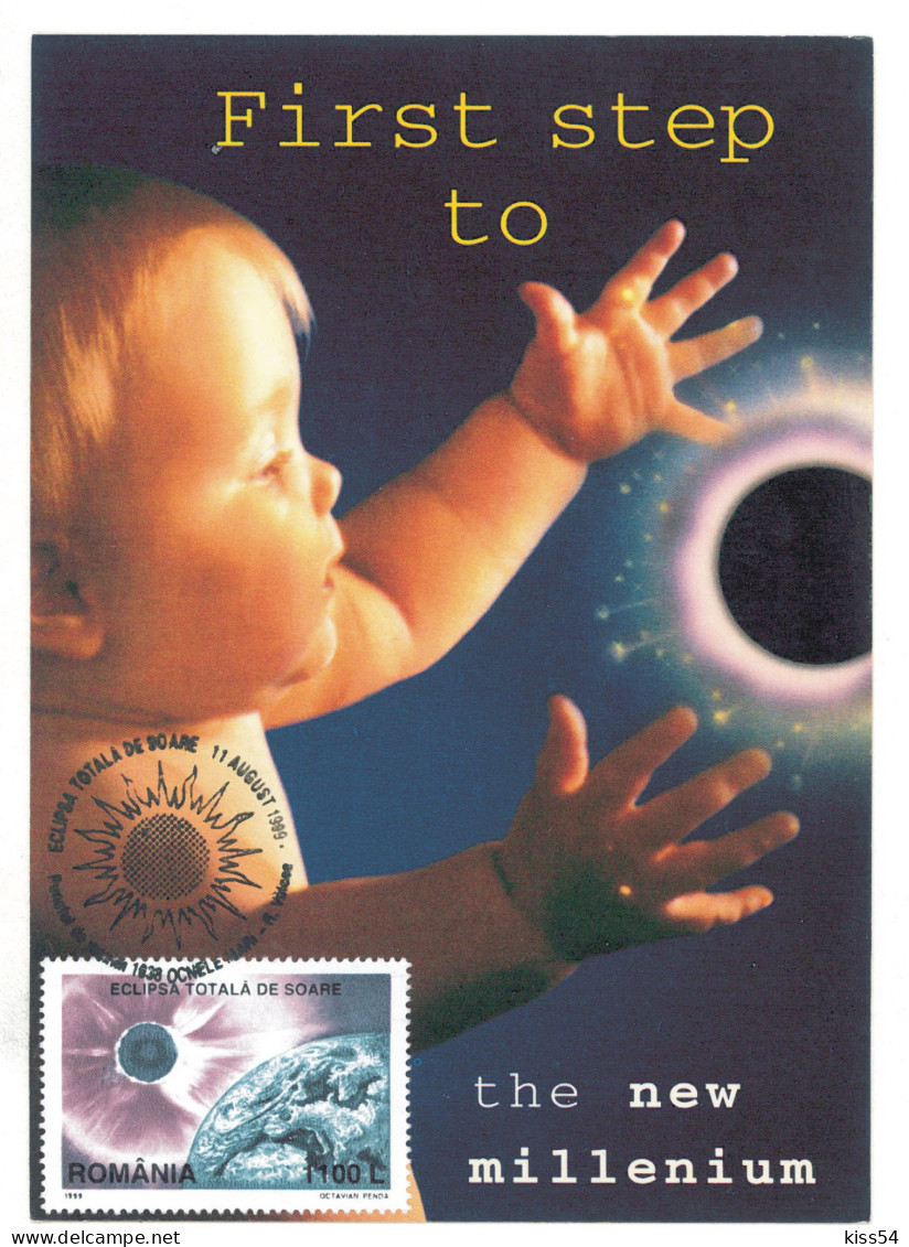 MAX 48 - 371 TOTAL ECLIPSE, Romania - Maximum Card - 1999 - Astrologie