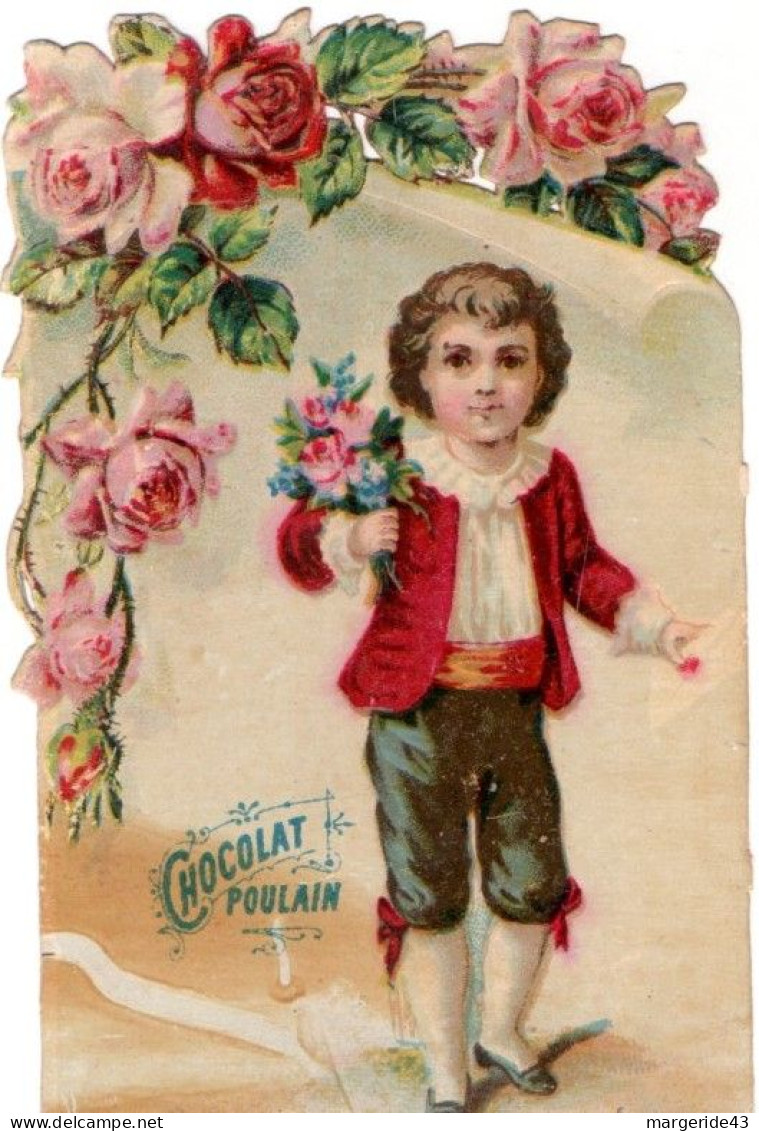 CHROMOS POULAIN MERE ET GARCON AU BOUQUET - Suchard