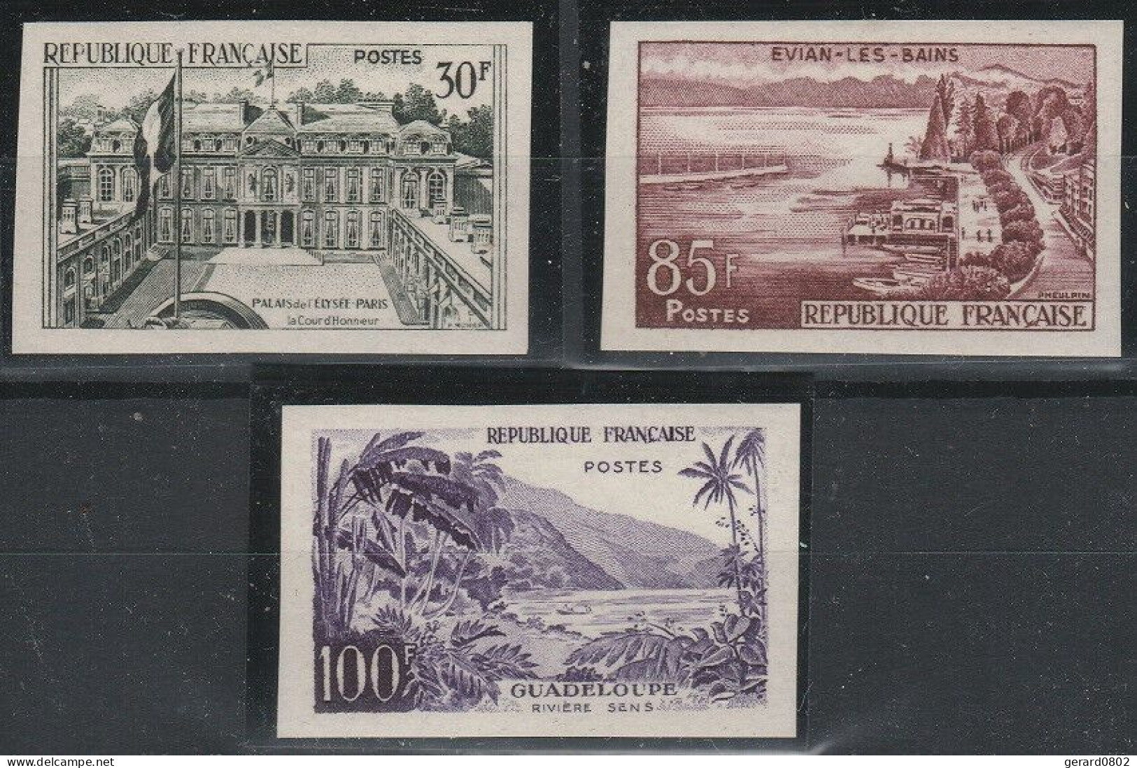 FRANCE - Non Dentelé - N° 1192 à 1194 **  - Série Touristiques - 1951-1960