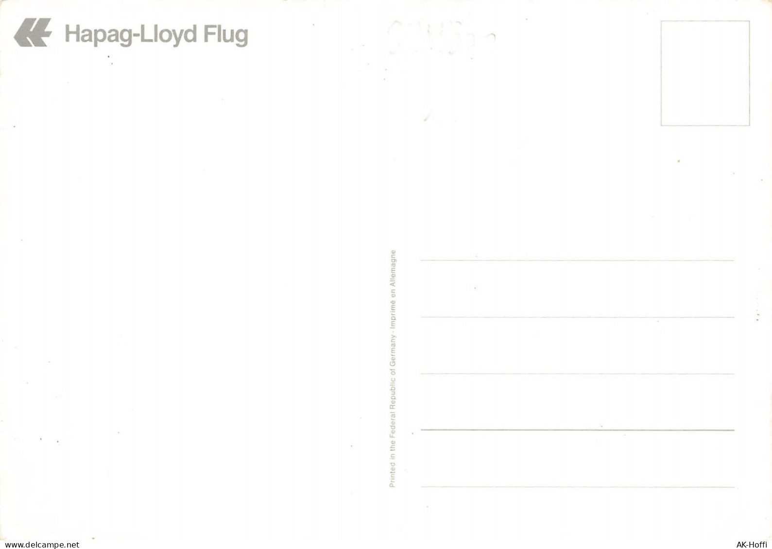 Ansichtskarte / Postkarte - Hapag Lloyd Flug Boeing 727 737-200 Airbus A310 - 1946-....: Era Moderna