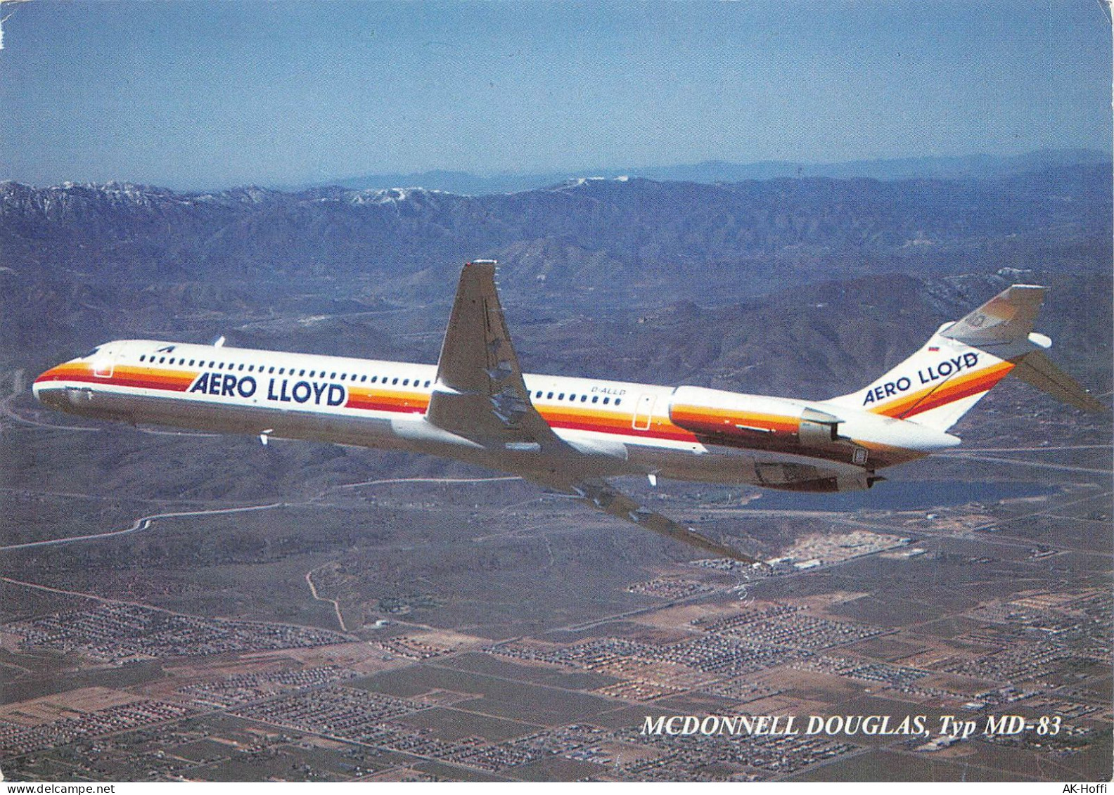 Ansichtskarte / Postkarte - Mcdonnell Douglas MD-83 Von Aero Lloyd - 1946-....: Era Moderna