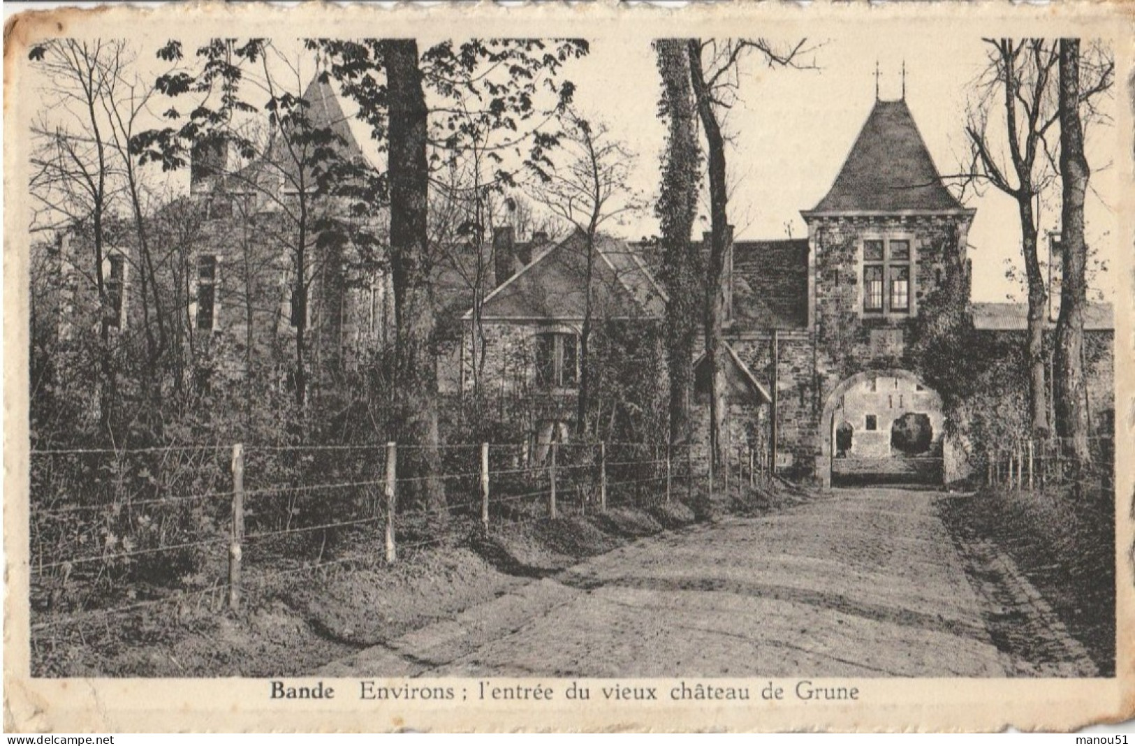 Belgique  - BANDE - Entrée Du Vieux Château De Grune - Marche-en-Famenne