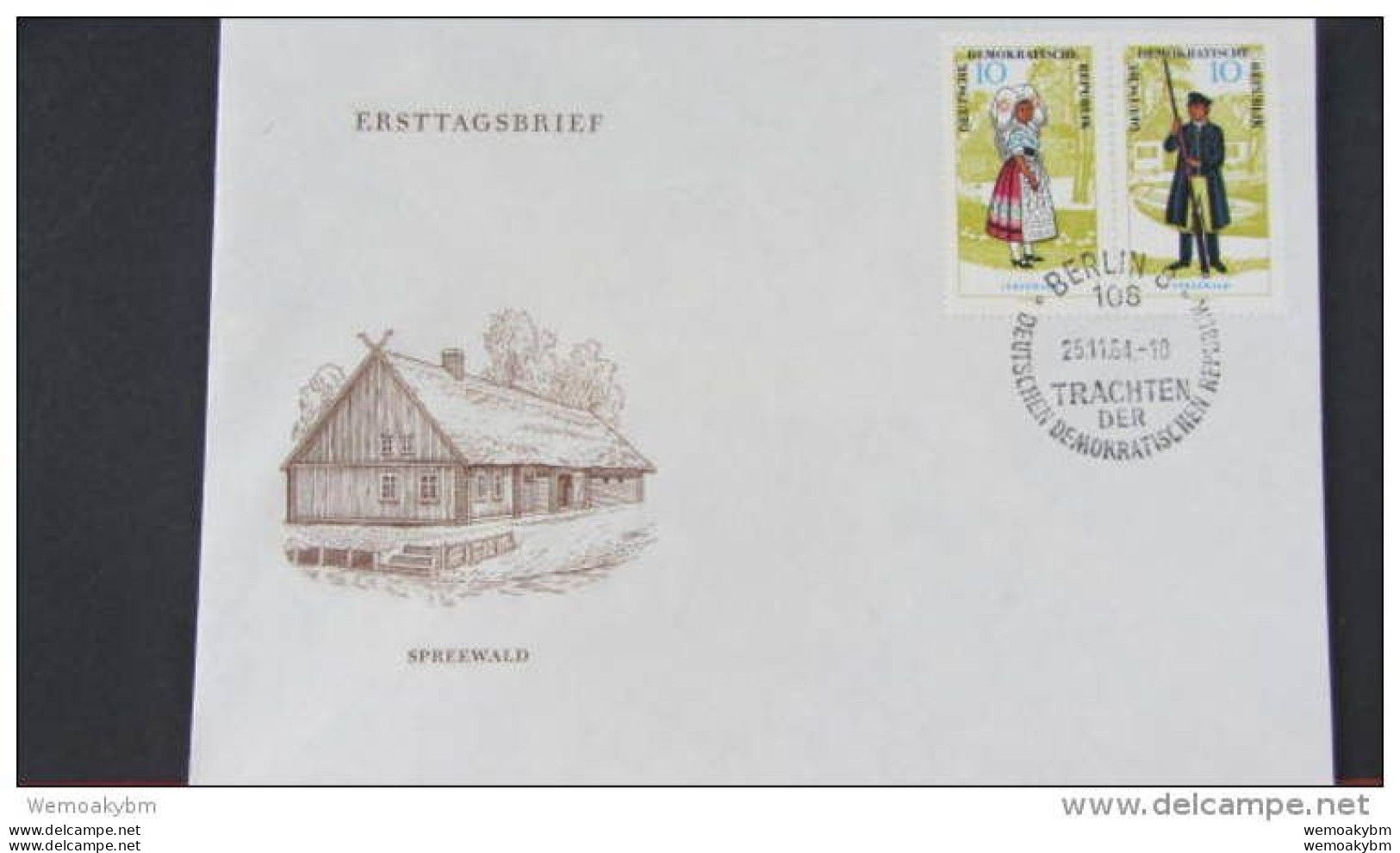 DDR:  3 FDC-Briefe Mit Satz Volkstrachten 1964  Vom 25.11.64 Knr: 1074/9 - 1950-1970