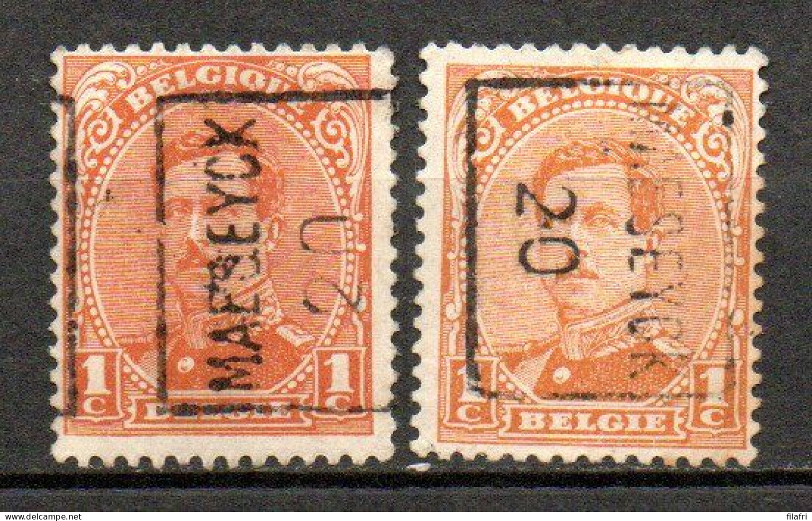 2509 Voorafstempeling Op Nr 135 - MAESEYCK 20 - Positie A & B - Roller Precancels 1920-29