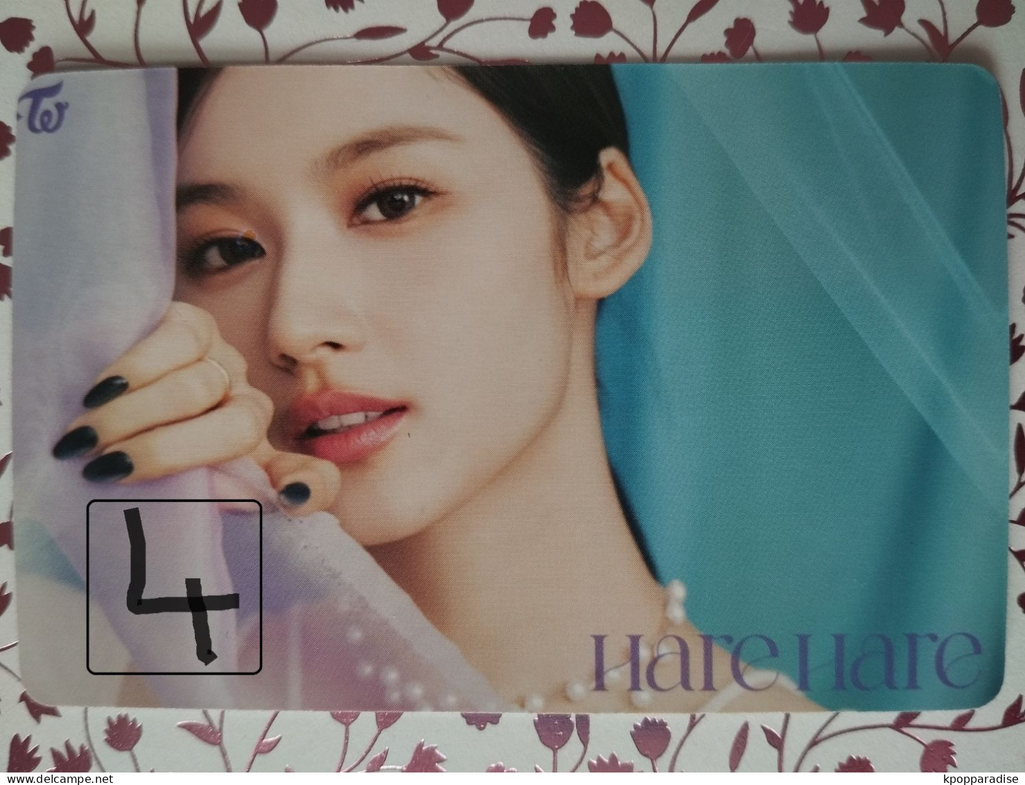 Photocard K POP Au Choix  TWICE Hare Hare Japan 10th Single Sana - Andere Producten