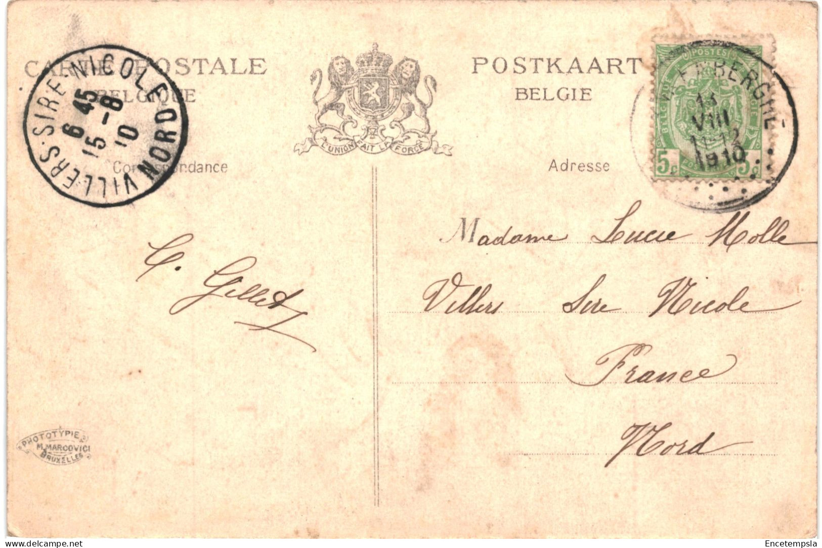 CPA Carte Postale  Belgique Bruxelles Un Petit Souvenir Fait Toujours Plaisir Multi Vues 1910 VM79495ok - Multi-vues, Vues Panoramiques