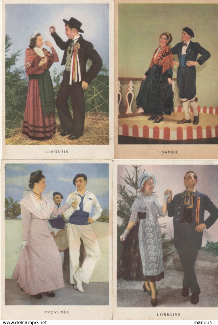 La Ronde Des Provinces Françaises - Lot De 4 CPSM : Provence - Lorraine - Savoie -Limousin - Autres