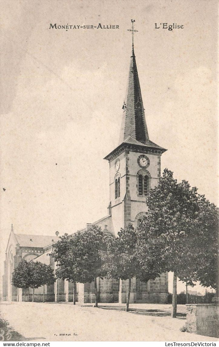 FRANCE - Monétay Sur Allier - Vue Sur L'église - Carte Postale Ancienne - Other & Unclassified