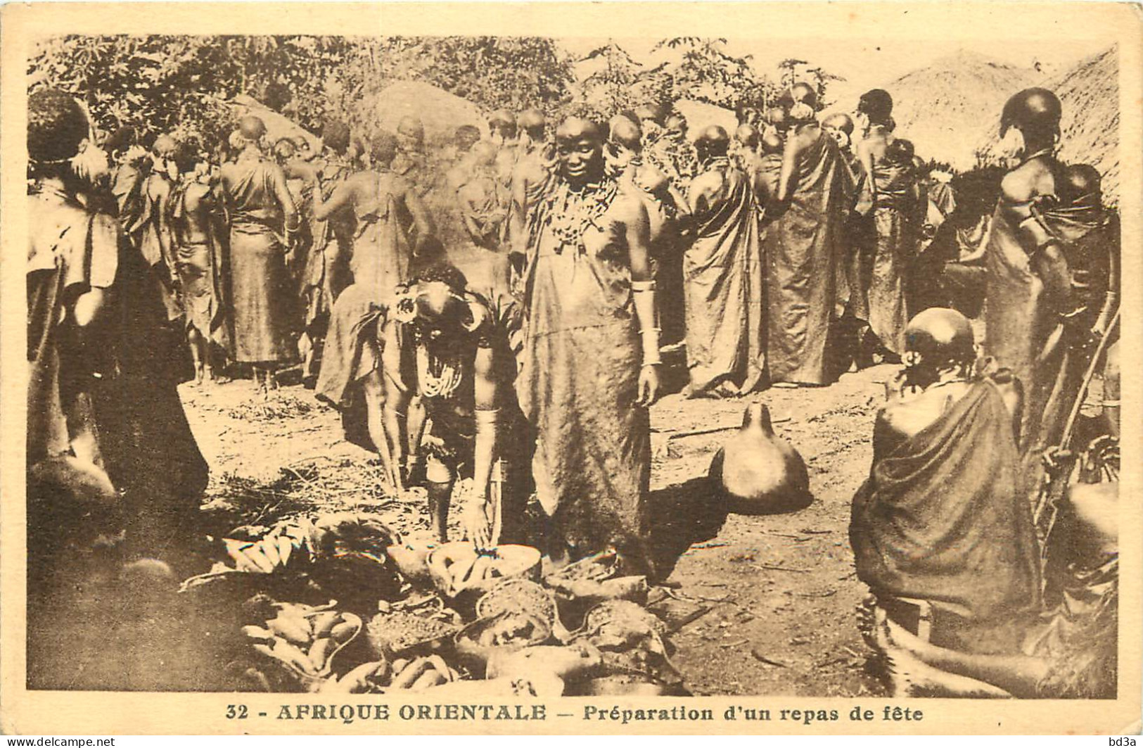 AFRIQUE ORIENTALE PREPARATION D'UN REPAS DE FETE MISSIONS DES PERES DU ST ESPRIT - Tanzanie