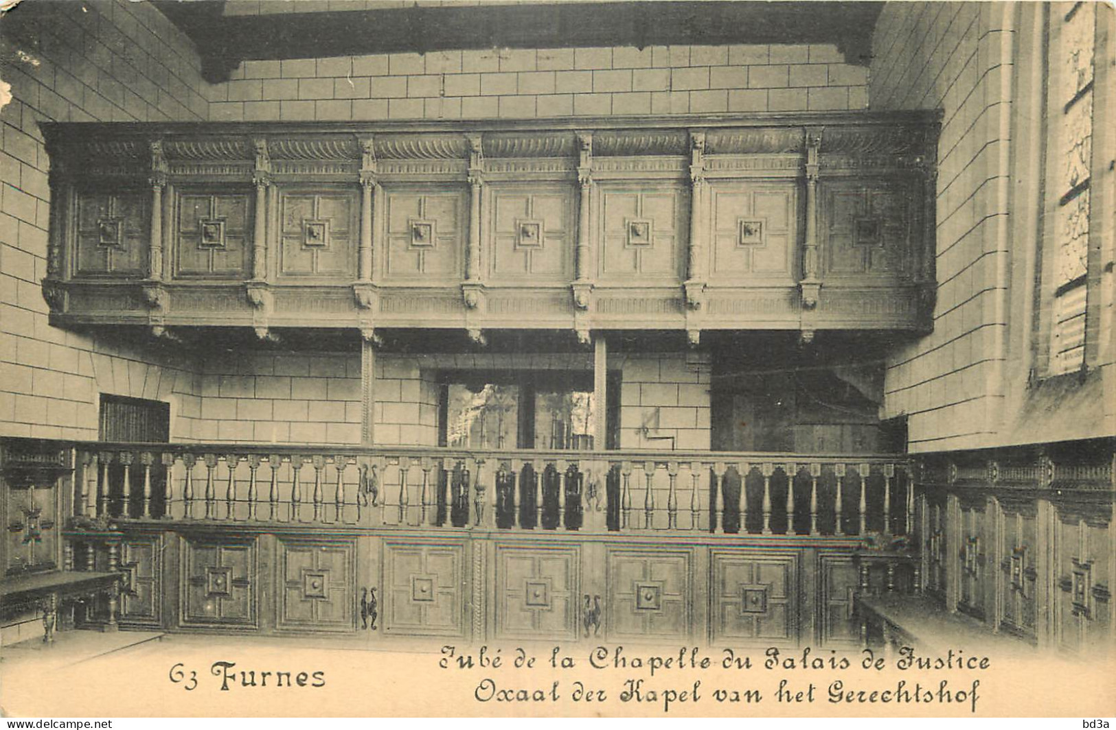 FURNES JUBE DE LA CHAPELLE DU PALAIS DE JUSTICE  - Veurne